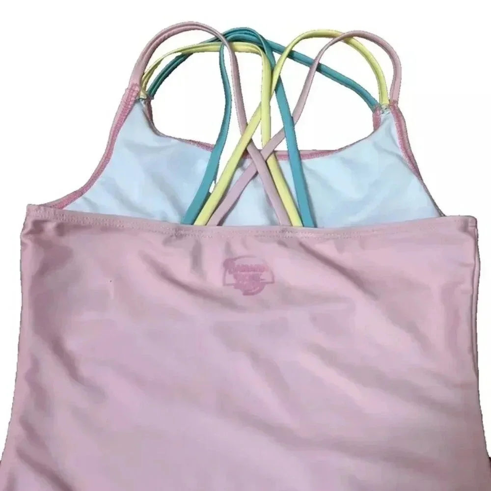 NEW Banana Boat One Piece Pink Popsicles UPF50+ Bathing Suit Girls 10/11
